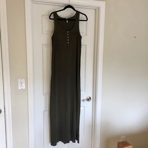 Z Supply Army Green Maxi Dress